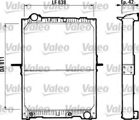 VALEO 730544 Radiator, engine cooling